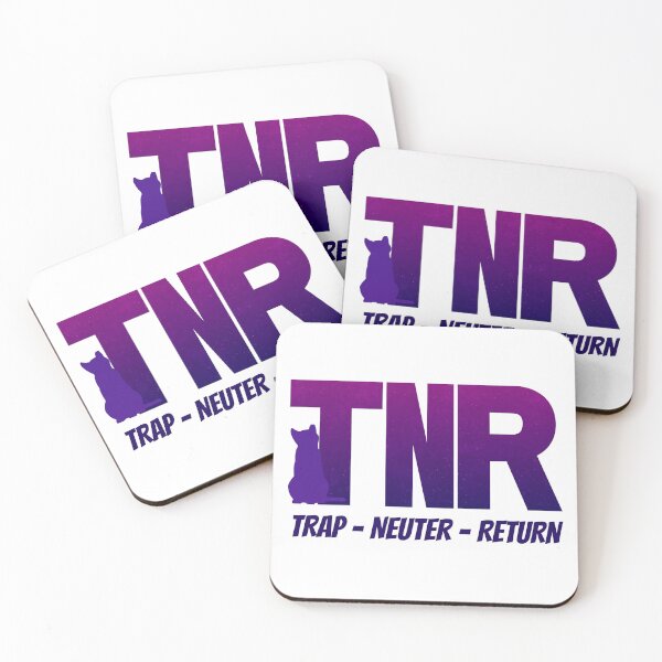 Item preview, Trap Neuter Return with Purple Cat designed and sold by catladyjoy.