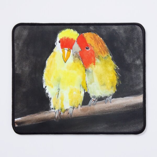 Item preview, Cuddling Peach Faced Parrots  designed and sold by julyperson.