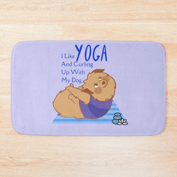 Item preview, I like Yoga and Curling up with My Dog Yoga Design for dogs lovers and yoga lovers in your life.  designed and sold by tranquilbeach.