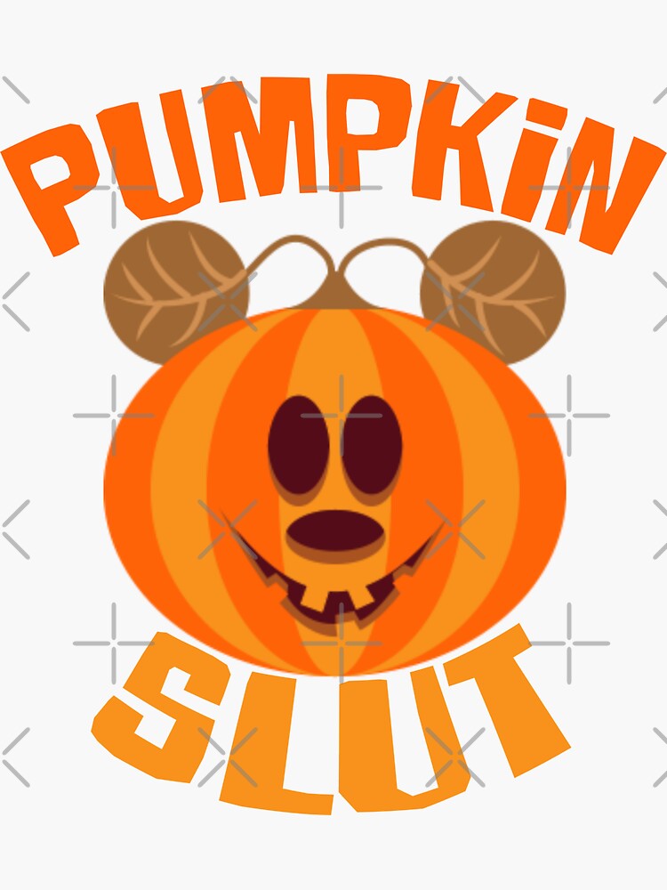 Pumpkin Slut Sticker For Sale By Kawai Girl Redbubble