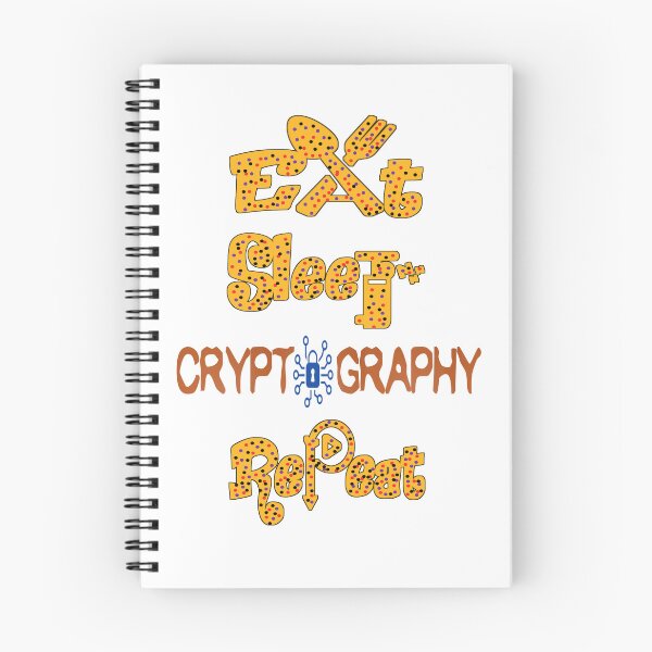 Item preview, Eat sleep cryptography repeat,  designed and sold by Chakilogy.