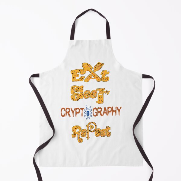 Item preview, Eat sleep cryptography repeat,  designed and sold by Chakilogy.