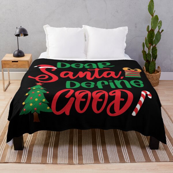 Item preview, Dear Santa Define Good - Funny Cute Christmas Puns designed and sold by TheInkElephant.
