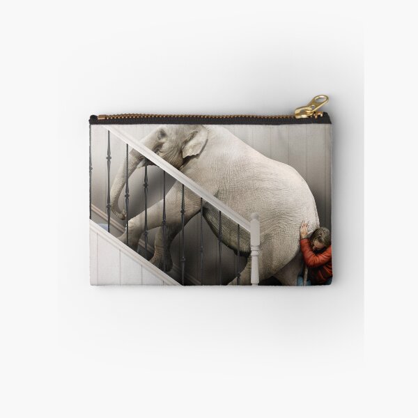 Item preview, Pushing an elephant up the stairs designed and sold by DerekBacon.
