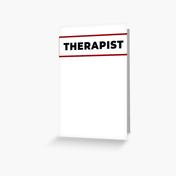Artikel-Vorschau von Therapeut mit rotem Rahmen, designt und verkauft von SVPOD.