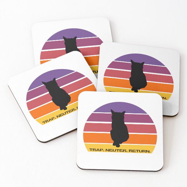 Item preview, TNR Cat in a Sunset designed and sold by catladyjoy.