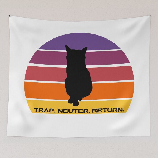Item preview, TNR Cat in a Sunset designed and sold by catladyjoy.
