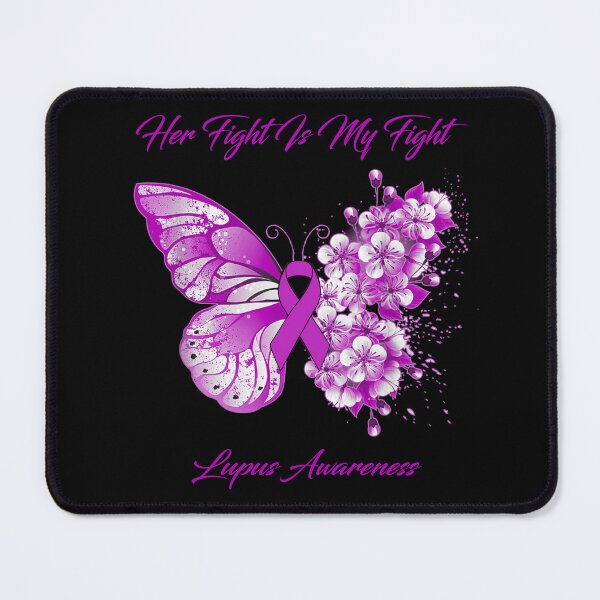 Item preview, Her Fight Is My Fight Lupus Awareness Butterfly Ribbon Gifts designed and sold by Adropine.