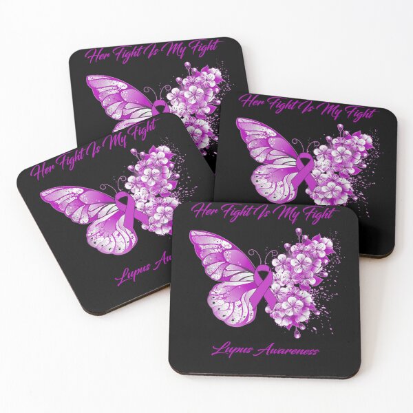 Item preview, Her Fight Is My Fight Lupus Awareness Butterfly Ribbon Gifts designed and sold by Adropine.