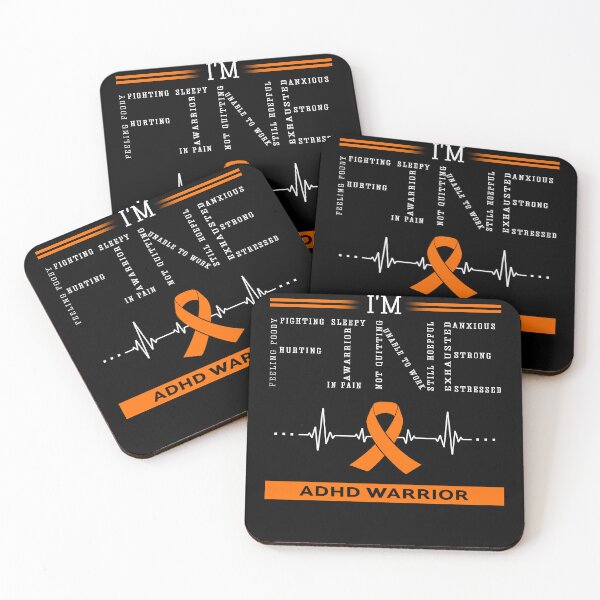 Item preview, I'm Fine ADHD Warrior Support ADHD Awareness Gifts designed and sold by rechardtee.