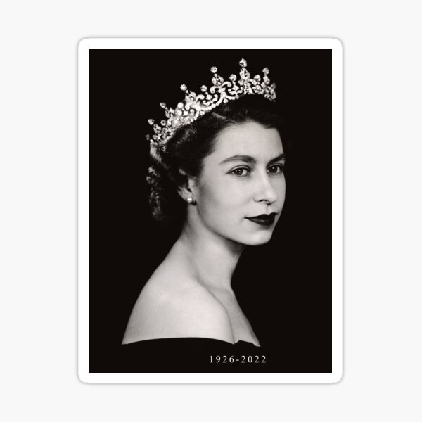 RIP Königin Elizabeth II., Ihre Majestät die Königin Elizabeth, königliche Familie, Liz II., Corgi, Ruhe in Frieden, Königin von England Sticker