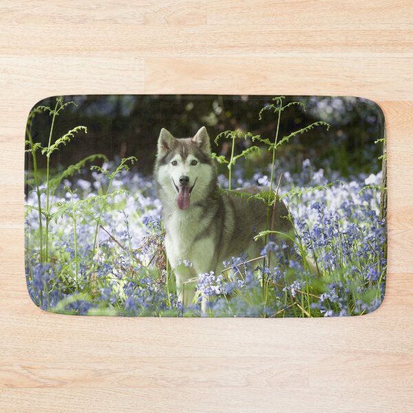 Item preview, Husky Dog in a Field of Flowers designed and sold by ScienceSource.