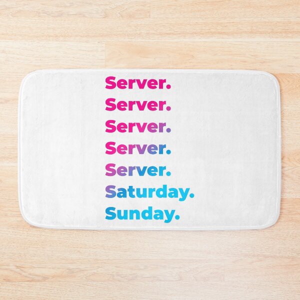 Item preview, Server work week designed and sold by SVPOD.