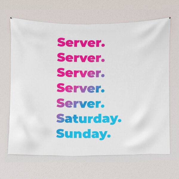 Item preview, Server work week designed and sold by SVPOD.