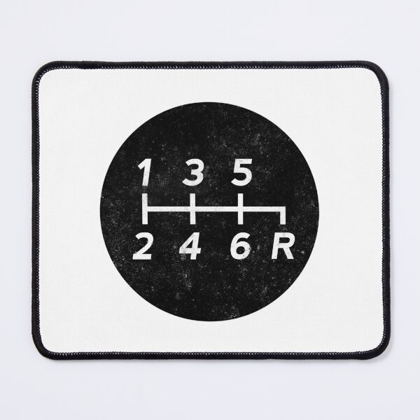 Item preview, Black Manual Transmission Shift Pattern 2 - Grungy designed and sold by ApexFibers.