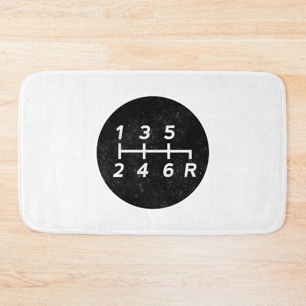 Item preview, Black Manual Transmission Shift Pattern 2 - Grungy designed and sold by ApexFibers.