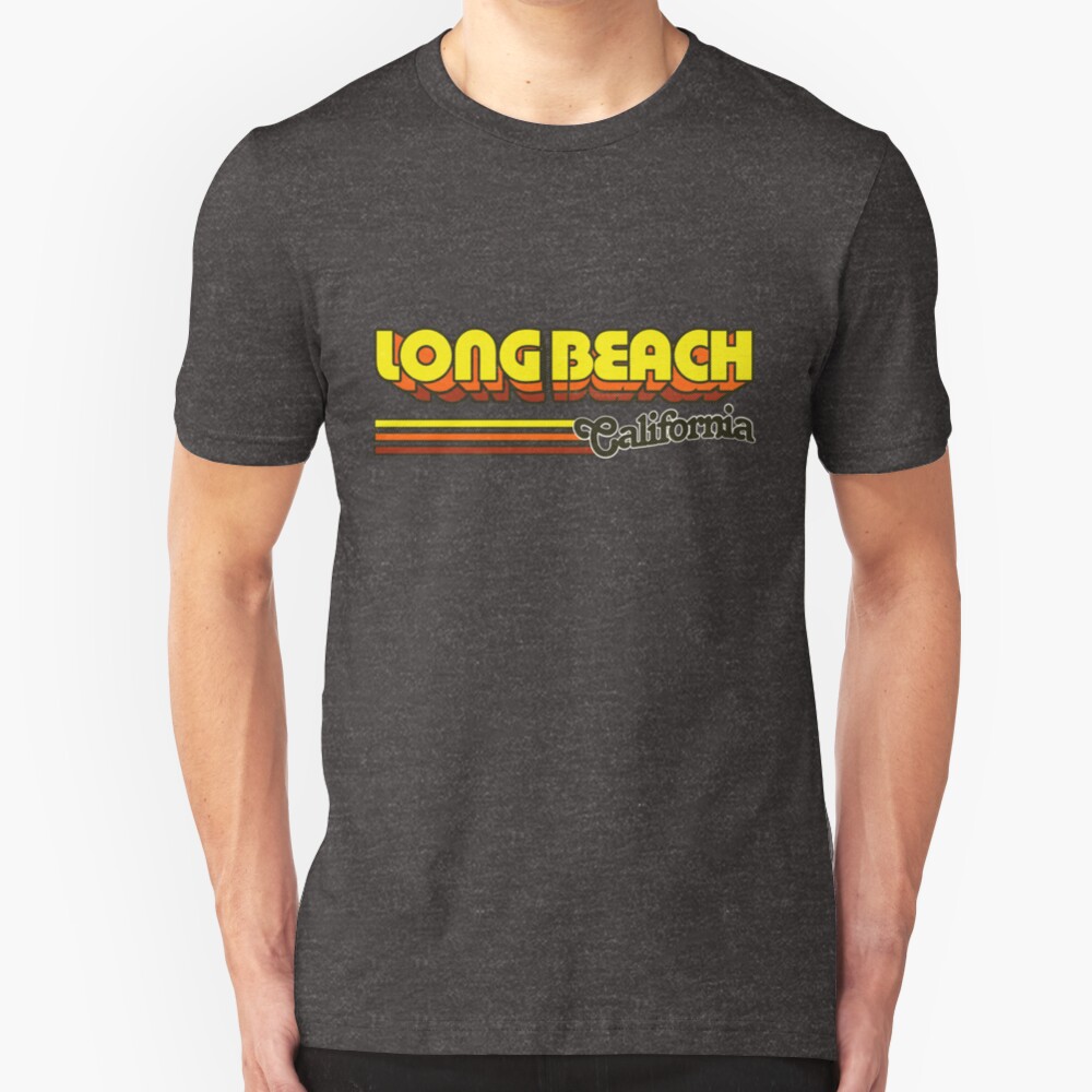 Long Beach, CA | City Stripes Slim Fit T-Shirt