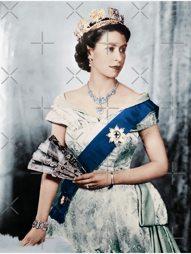 Imagen 3 de 3, Póster con la obra Reina Isabel - Reino Unido - Reina del Reino Unido, diseñada y vendida por FotoLibreStudio.