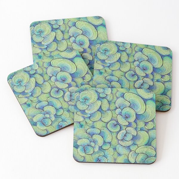 Item preview, Green Coral Lines  designed and sold by smoothfoxill.