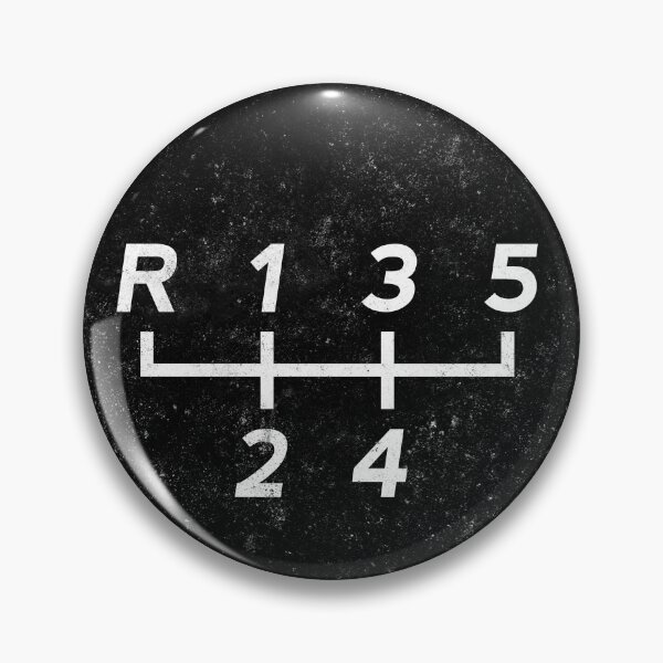 Item preview, Black 5 Speed Manual Transmission Shift Pattern - Grungy designed and sold by ApexFibers.