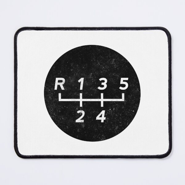 Item preview, Black 5 Speed Manual Transmission Shift Pattern - Grungy designed and sold by ApexFibers.