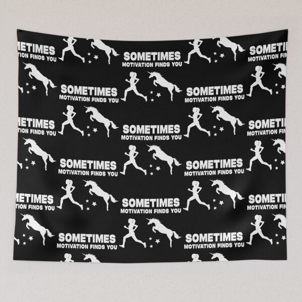 Item preview, Sometimes Motivation Finds You Funny Athlete Unicorn designed and sold by Kevins16.