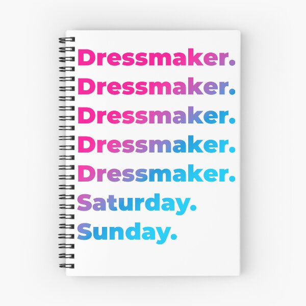 Item preview, Dressmaker work week designed and sold by SVPOD.