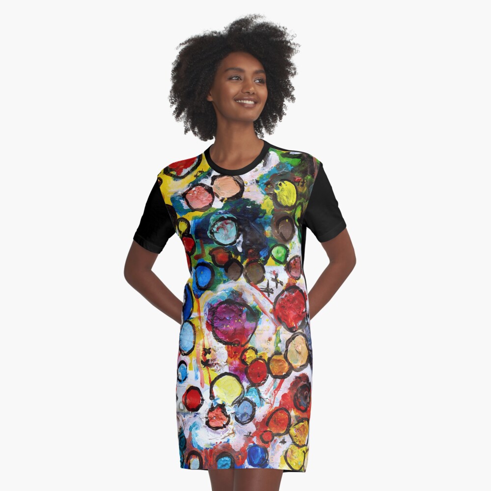 Set Me Free Graphic T-Shirt Dress