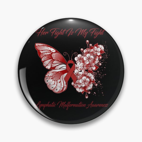 Item preview, Her Fight Is My Fight Lymphatic Malformation Awareness Butterfly Ribbon Gifts designed and sold by Adropine.