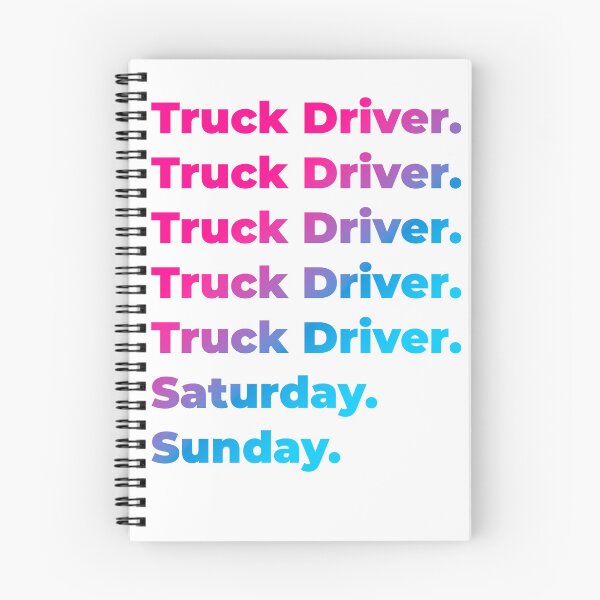 Item preview, Truck Driver work week designed and sold by SVPOD.