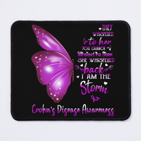 Item preview, She Whispered Back I Am The Storm Crohn's Disease Awareness Butterfly designed and sold by frechettee.