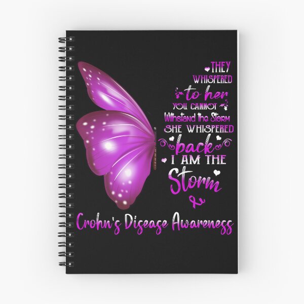 Item preview, She Whispered Back I Am The Storm Crohn's Disease Awareness Butterfly designed and sold by frechettee.
