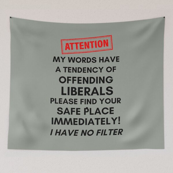 Item preview, Facts Over Feelings I Have No Filter Offending Liberals - Political designed and sold by OutdoorsZee1.