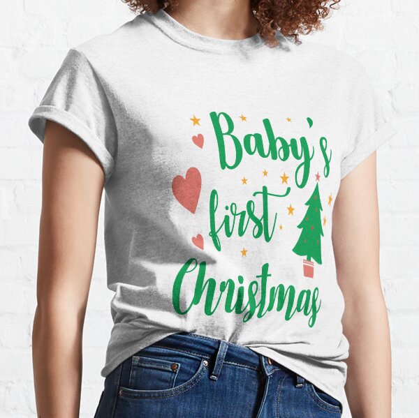 Baby first christmas shirt best sale