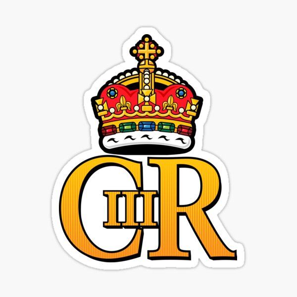 The Royal Cypher Of King Charles Iii Sticker For Sale By Woofang Redbubble