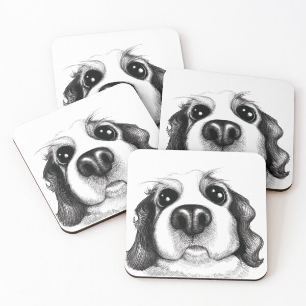 Item preview, Sketch of a Spaniel who wants his belly rubbed! designed and sold by bignose1977.