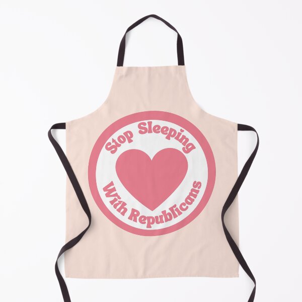 Item preview, Stop Sleeping With Republican Pink Heart Circle Badge designed and sold by Pink Ribbon.
