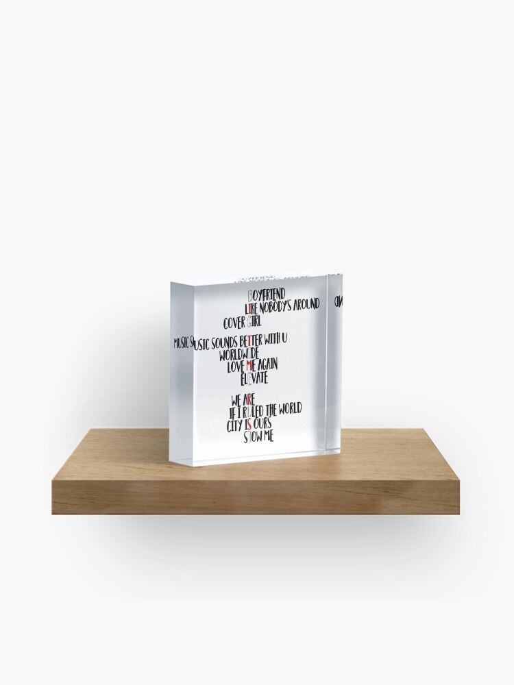 Big Time Rush Acrylic Block By Laurasplace Redbubble