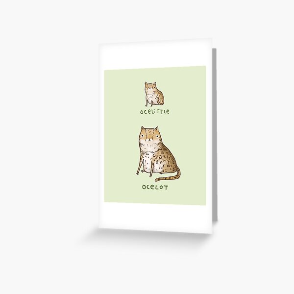 Ocelittle Ocelot Greeting Card