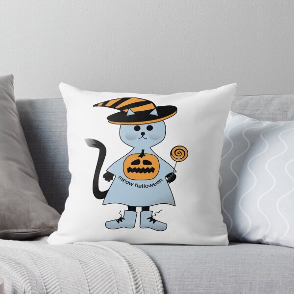 Item preview, My meow Halloween cat is ready for action, join him if you dare designed and sold by Perunikadesign.