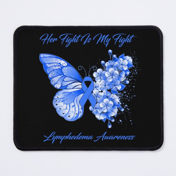 Item preview, Her Fight Is My Fight Lymphedema Awareness Butterfly Ribbon Gifts designed and sold by Adropine.