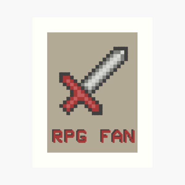 RPG FAN Sword Art Print