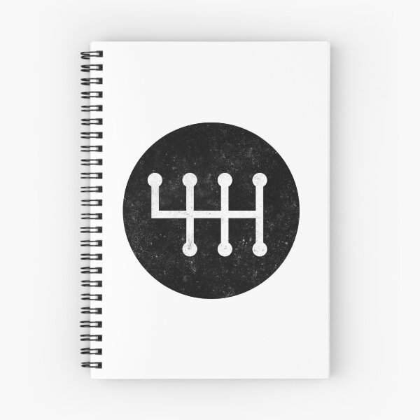 Item preview, Black 6-speed Manual Transmission Shift Pattern (reverse on top left) - Grungy designed and sold by ApexFibers.