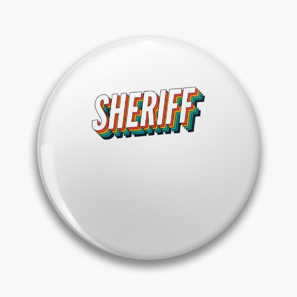 Artikelvorschau, Sheriff Retro Vintager Aufkleber für den besten Sheriff entworfen und verkauft von SVPOD.