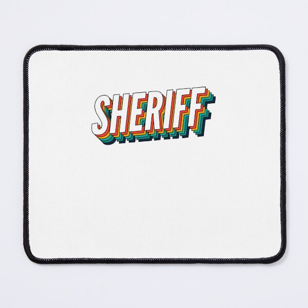Artikelvorschau, Sheriff Retro Vintager Aufkleber für den besten Sheriff entworfen und verkauft von SVPOD.