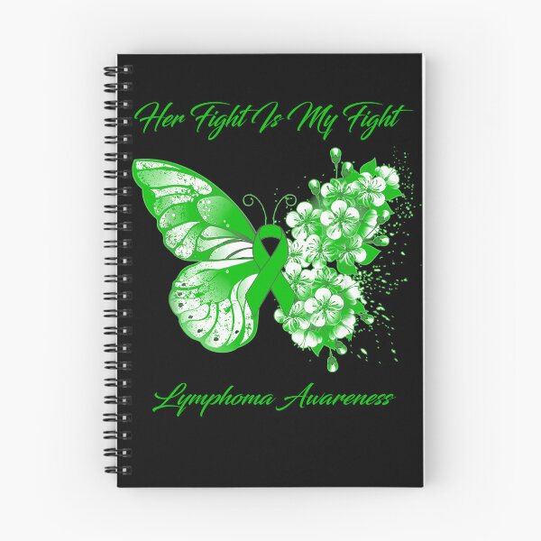 Item preview, Her Fight Is My Fight Lymphoma Awareness Butterfly Ribbon Gifts designed and sold by Adropine.