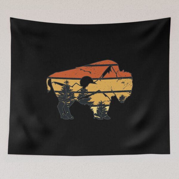 Item preview, Bison American Buffalo Vintage National Park Souvenir Sunset Gift Idea designed and sold by Countrysmart.