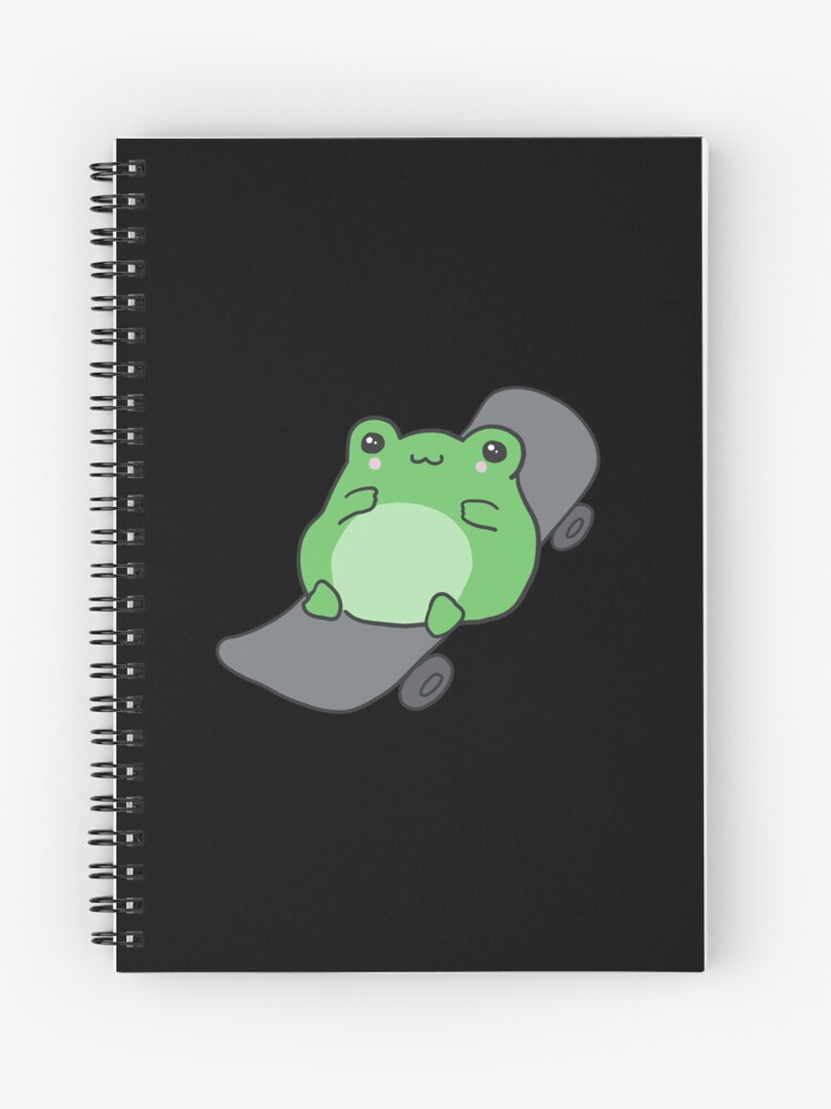 Cute Frog Skateboarding: Kawaii Cottagecore Aesthetic, Sweet Skater Frogge  Gift for Kids, Youth, Teen, Juniors, Teenagers, Boys, Girls Spiral  Notebook for Sale by MinistryOfFrogs