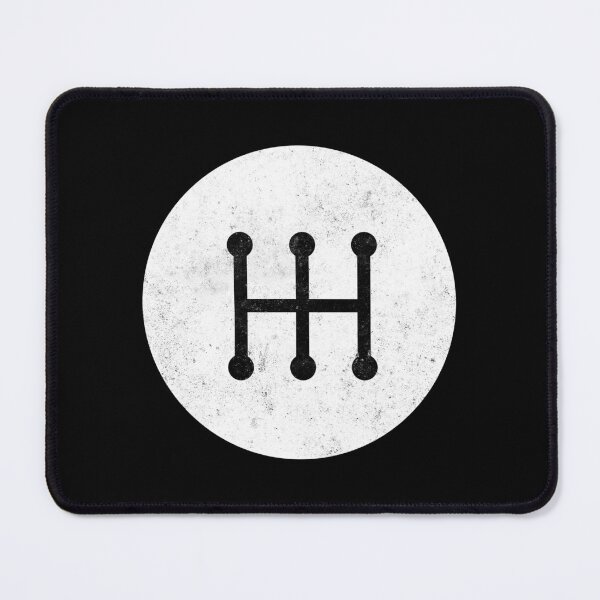 Item preview, 5-Speed Manual Transmission Shift Pattern (white with no numbers) - Grungy designed and sold by ApexFibers.