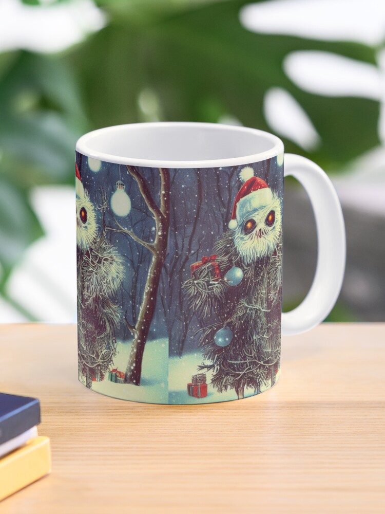 yeti christmas coffee mug